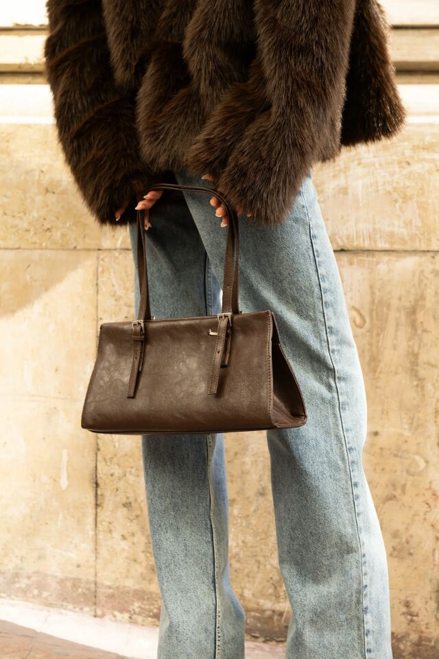 Mila Omuz Çantası Kahverengi