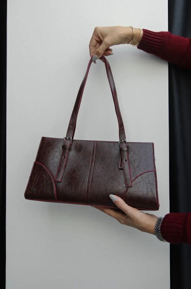 Mila Omuz Çantası Bordo