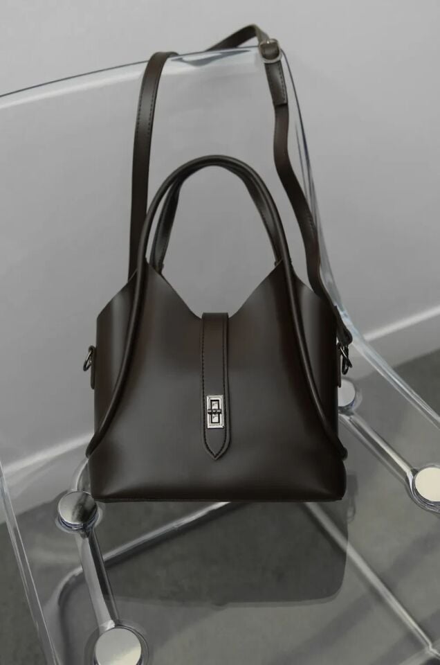 Valise Omuz Çantası Kahverengi