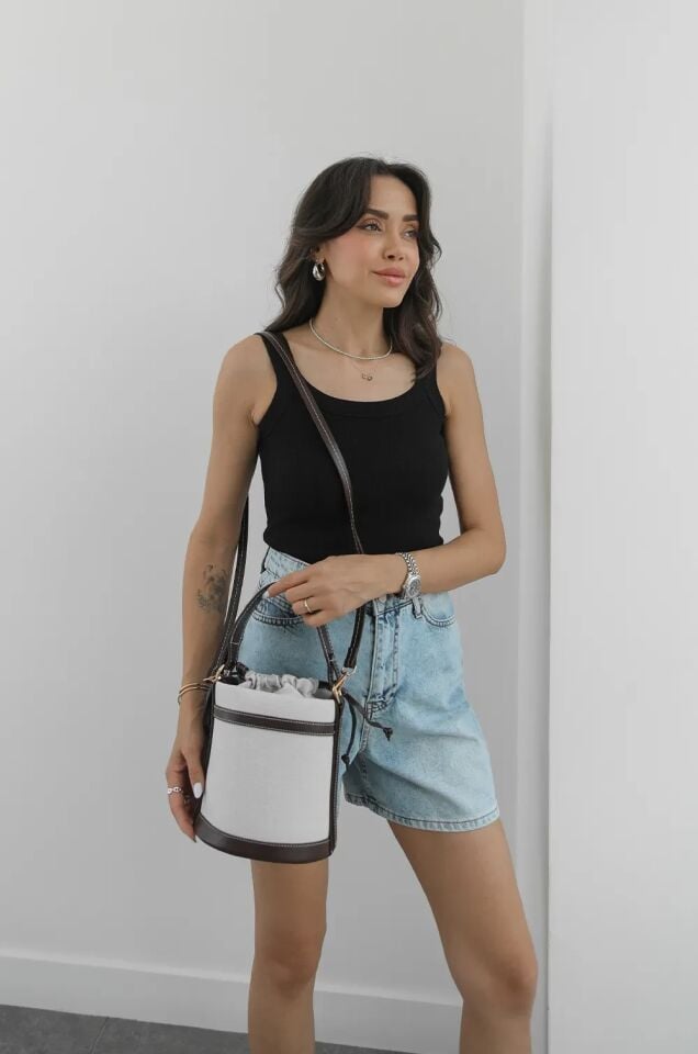 Aura Kanvas Omuz Çantası Aura Kanvas Kahverengi Omuz Çantası