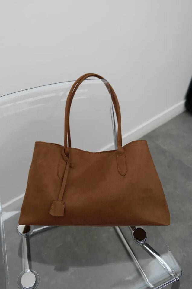 Agata El ve Omuz Çantası Taba