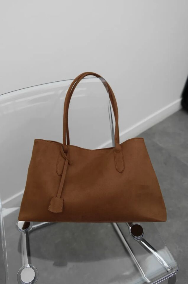 Agata El ve Omuz Çantası Taba