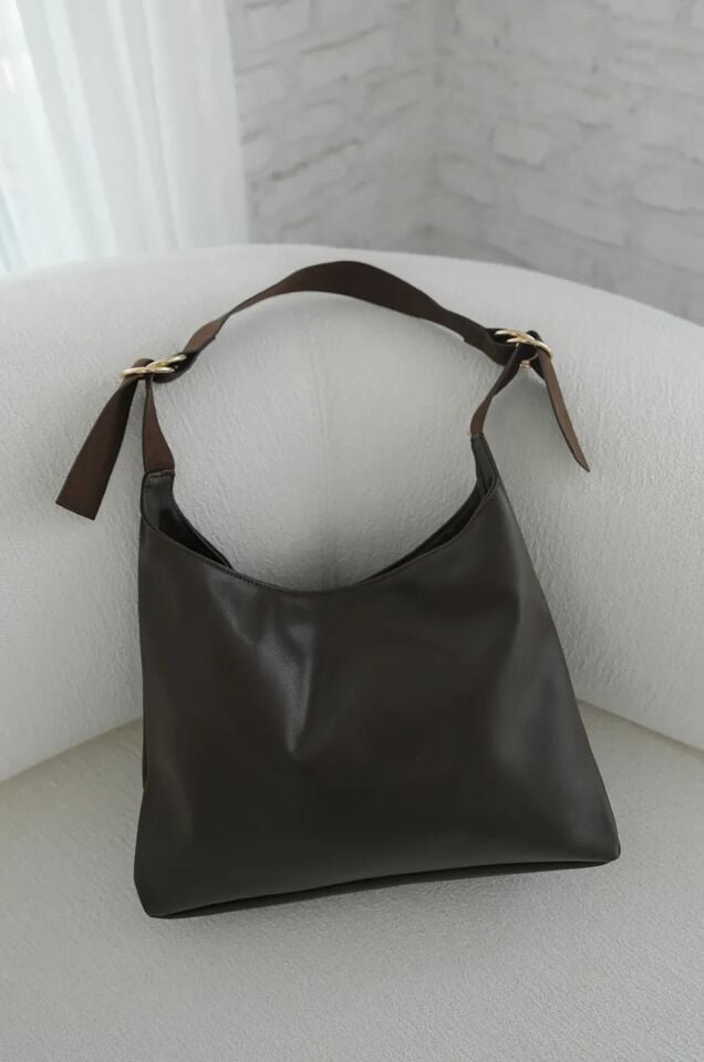 Pıno El ve Omuz Çantası Kahverengi