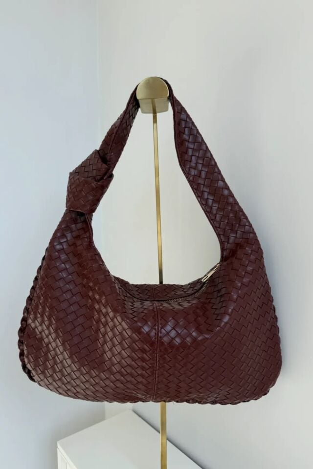 Noble El ve Omuz Çantası Bordo