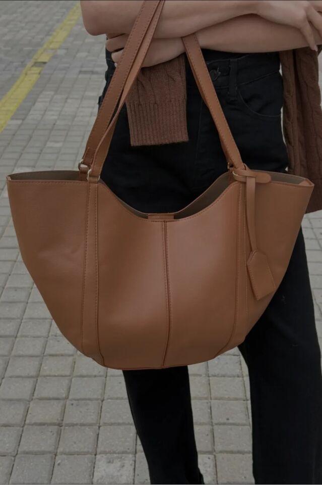 Lırıo El ve Omuz Çantası Taba