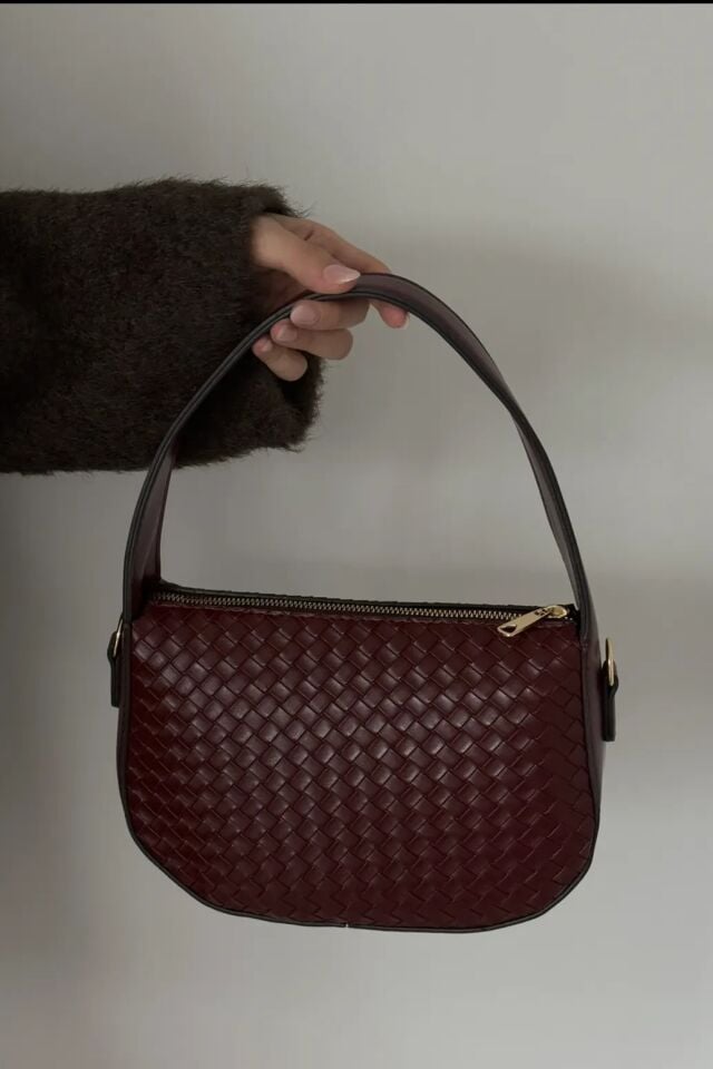 Leve El ve Omuz Çantası Bordo