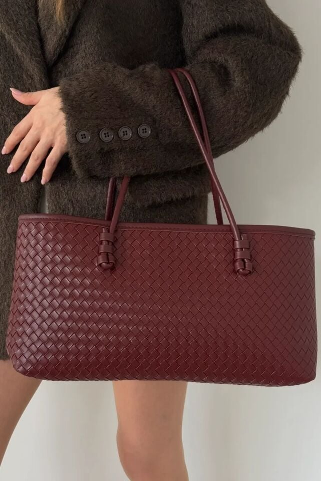 Satın El ve Omuz Çantası Bordo