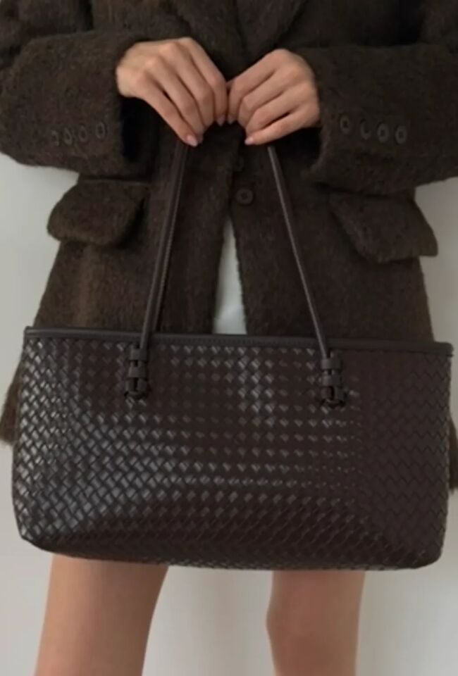 Satın El ve Omuz Çantası Kahverengi