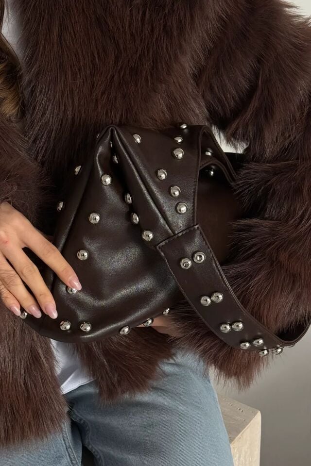 Cuo El ve Omuz Çantası Kahverengi