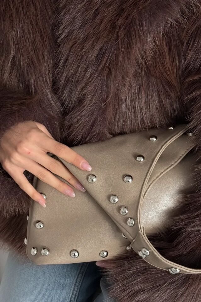 Cuo El ve Omuz Çantası Vizon