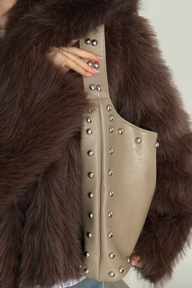 Cuo El ve Omuz Çantası Vizon