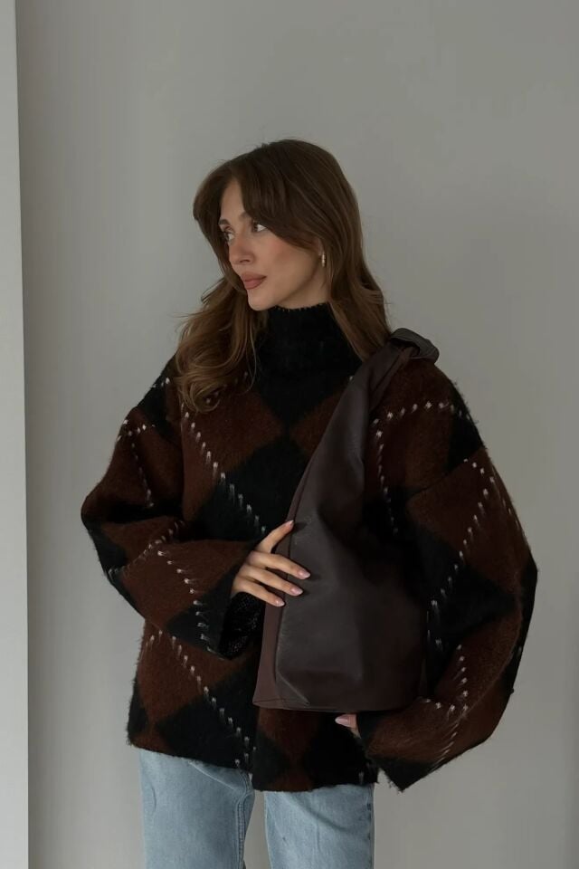 Ero El ve Omuz Çantası Kahverengi