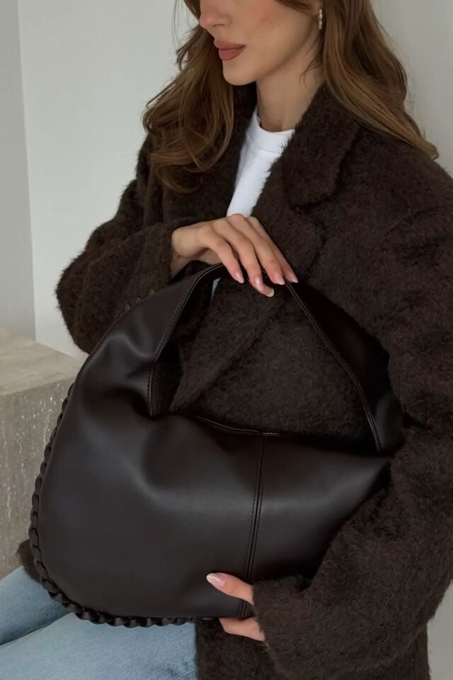 Ira El ve Omuz Çantası Kahverengi