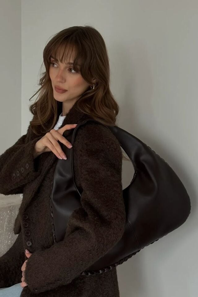 Ira El ve Omuz Çantası Kahverengi