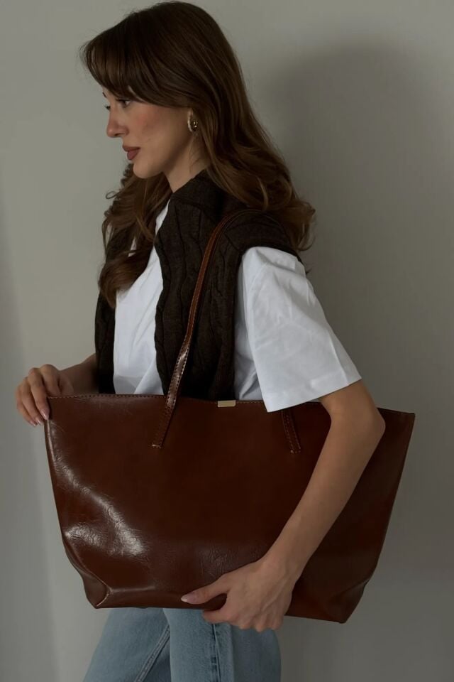 Lago El ve Omuz Çantası Taba