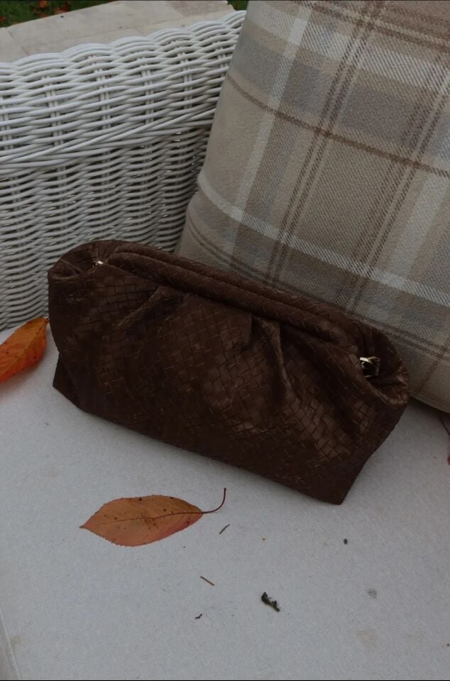 Nia Süet El ve Omuz Çantası Kahverengi