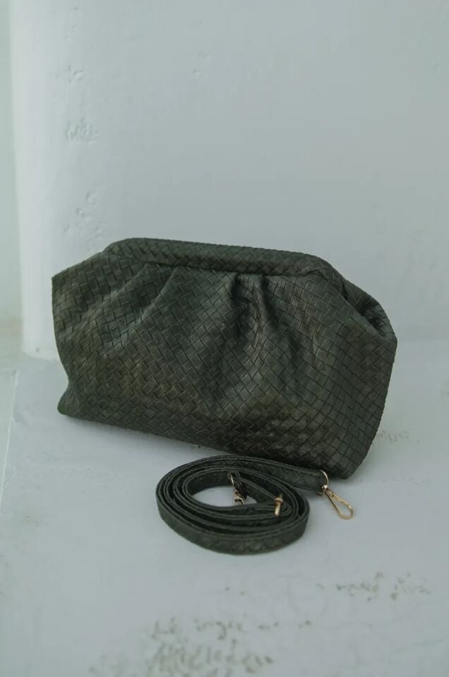 Nia Süet El ve Omuz Çantası Haki