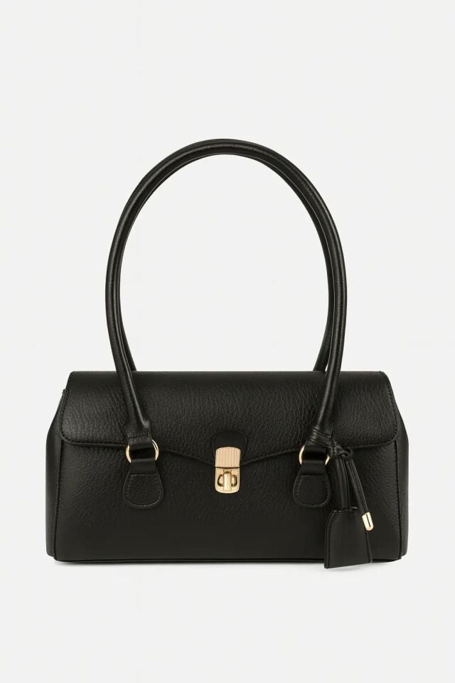 Pia El ve Omuz Çantası Siyah