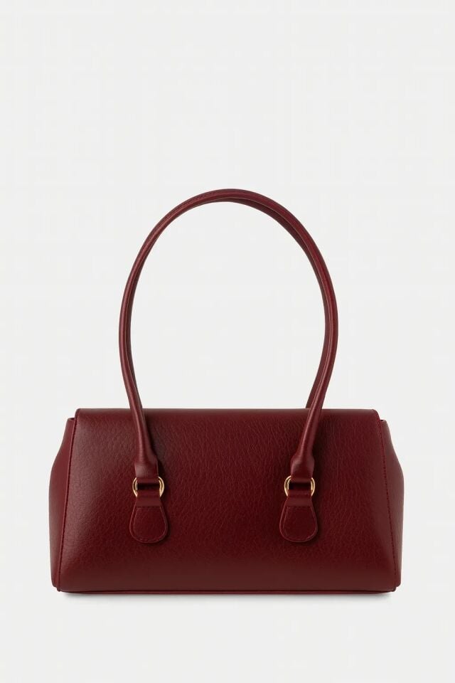 Pia El ve Omuz Çantası Bordo