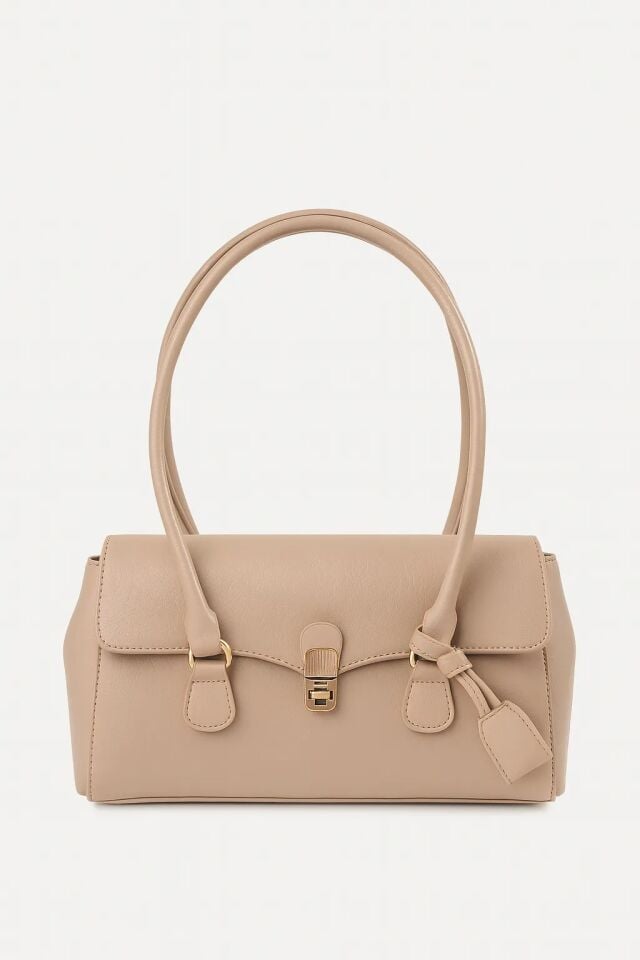 Pia El ve Omuz Çantası Bej