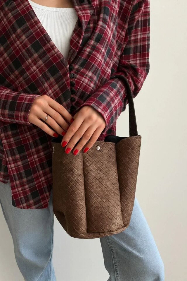 Ava El ve Omuz Çantası Kahverengi