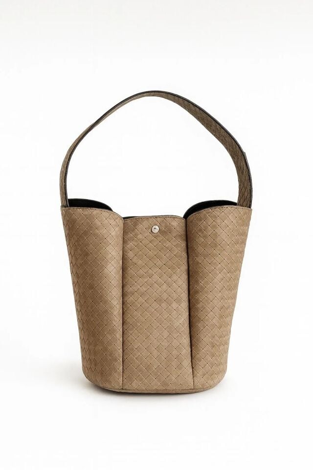 Ava El ve Omuz Çantası Vizon