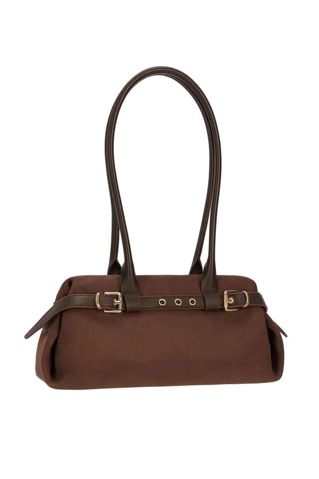 Doux Kahverengi El ve Omuz Çantası