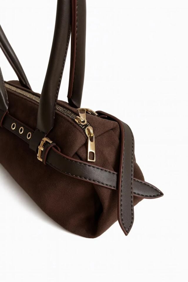 Doux Kahverengi El ve Omuz Çantası