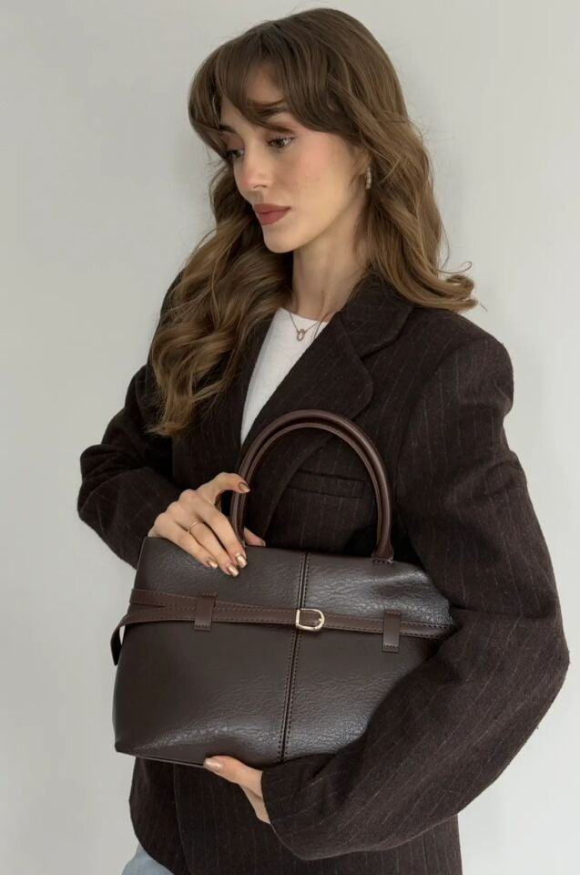 Chi El ve Omuz Çantası Kahverengi