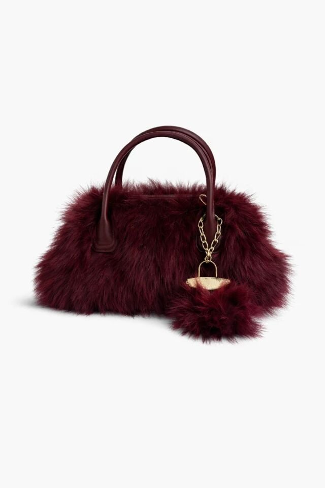 Lia El ve Omuz Çantası Bordo