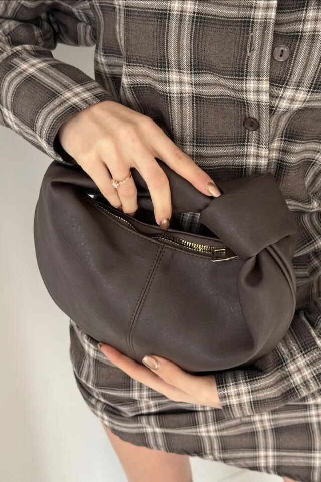 Uno El ve Omuz Çantası Kahverengi