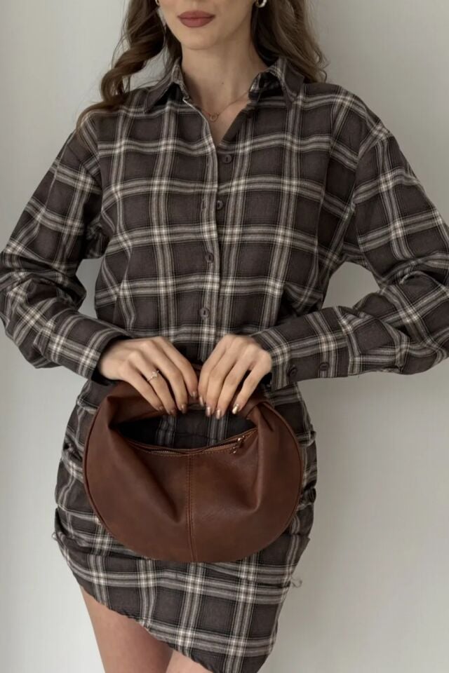 Uno El ve Omuz Çantası Taba