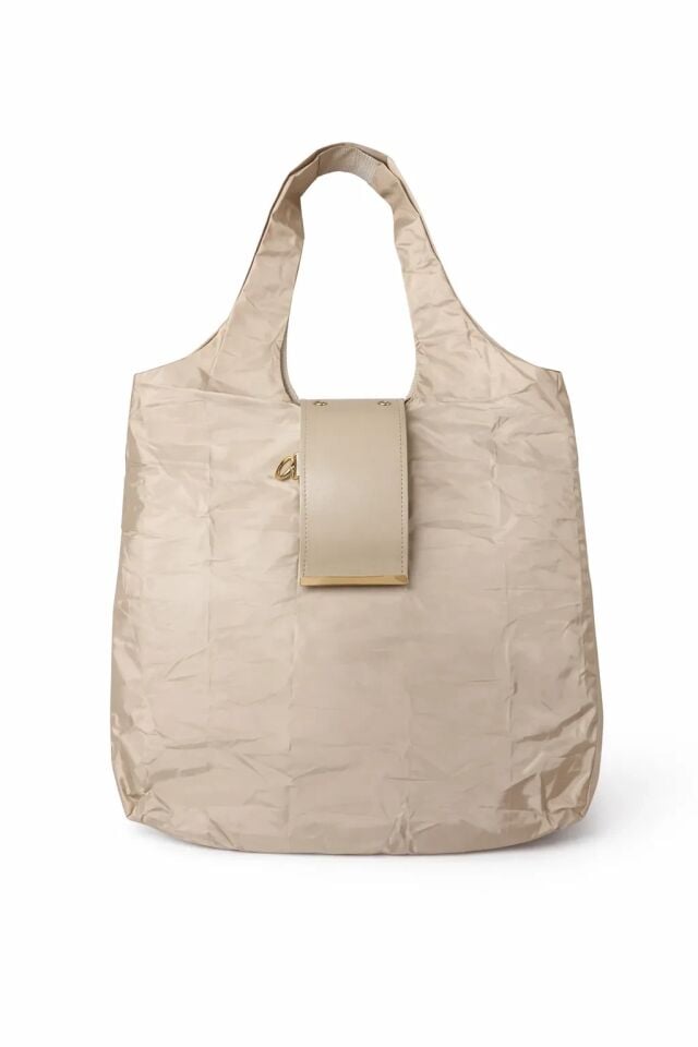 Gem Katlanabilir El ve Omuz Çantası Vizon