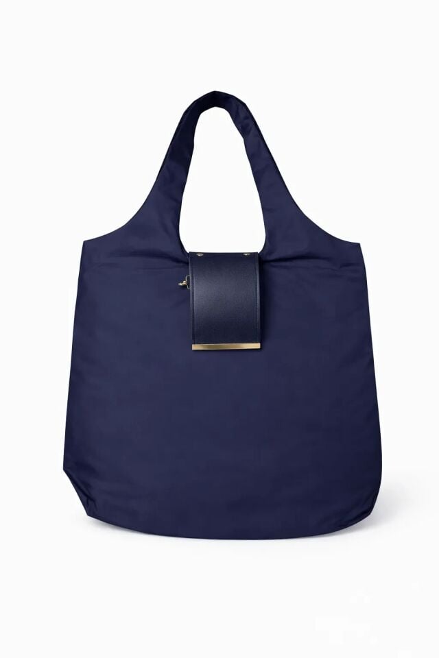Gem Katlanabilir El ve Omuz Çantası Lacivert